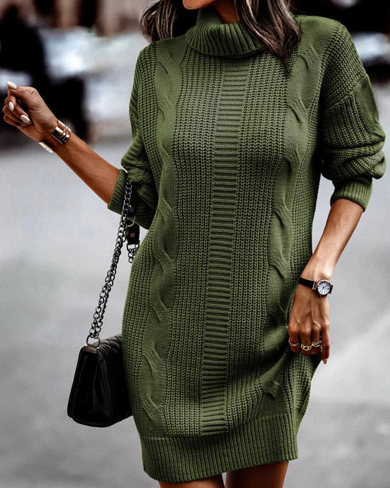 GR | Schicke Herbst Strickkleid für Frauen