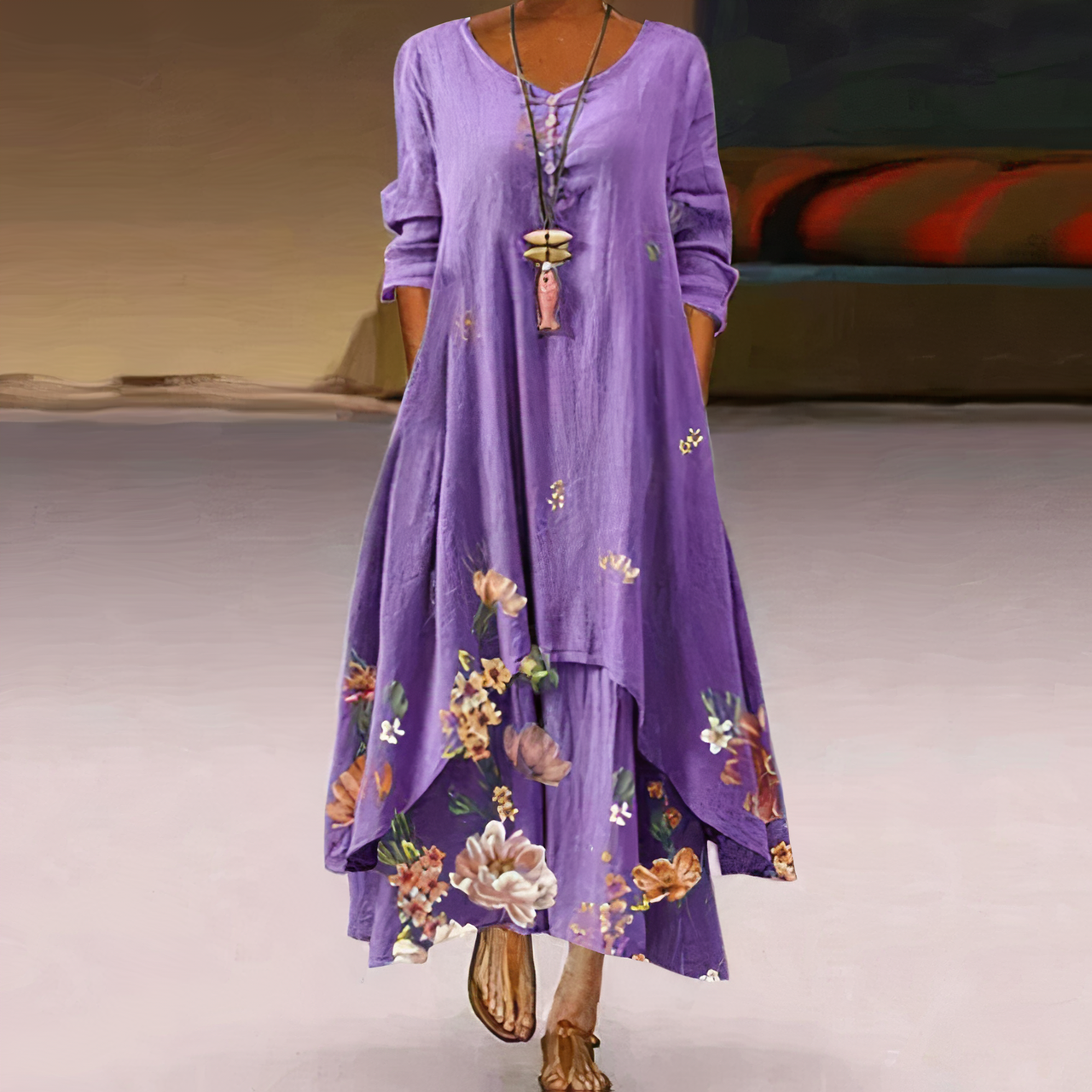GR | Elegantes Mode Baumwollkleid