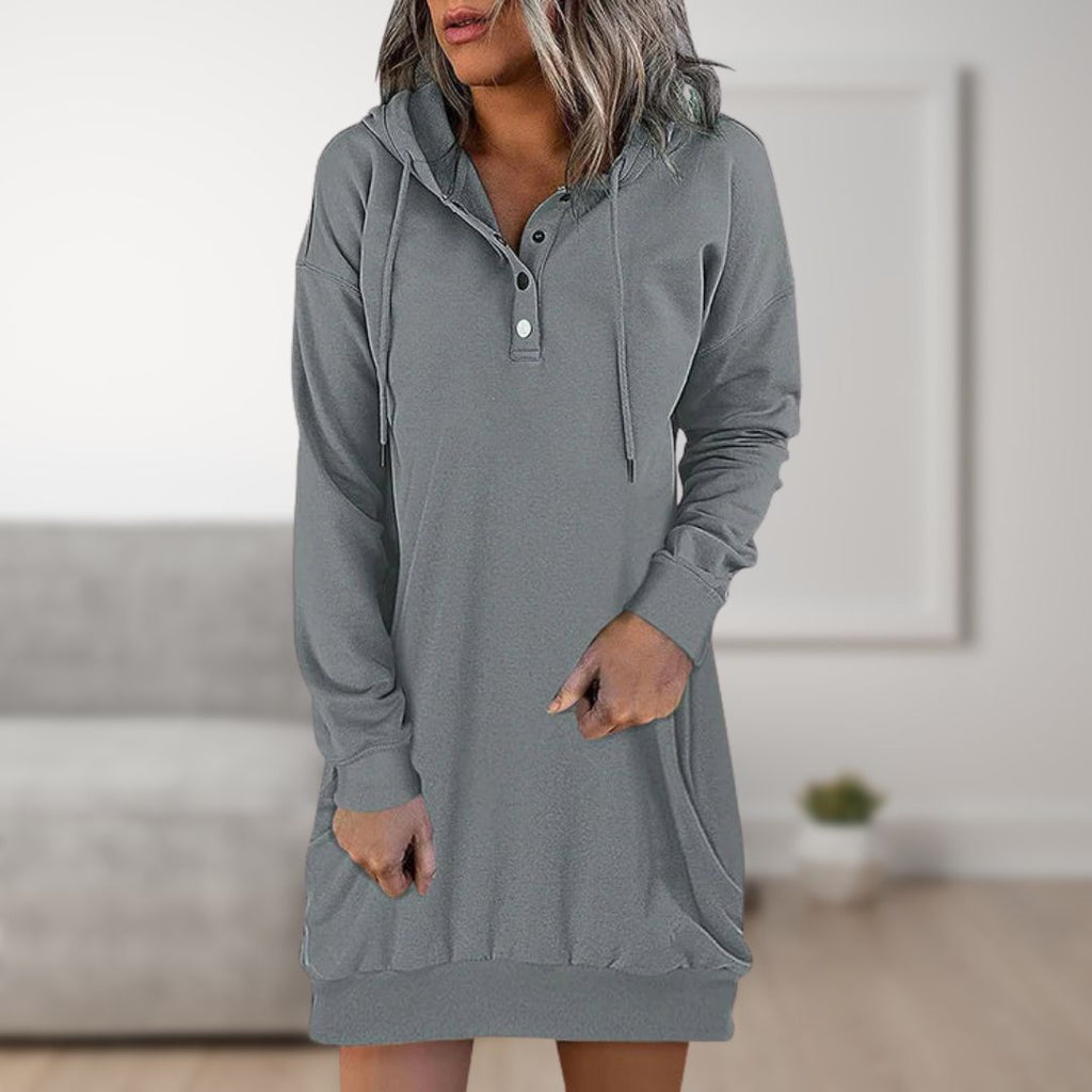 GR Hooded Dress | Trendy Hooded Pullover for Women