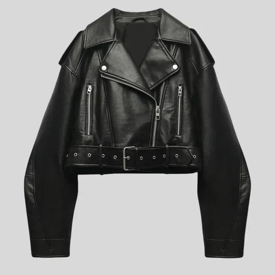 Leather jacket for women