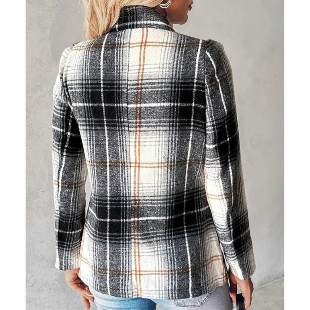 GR – Elegant blazer with a check pattern