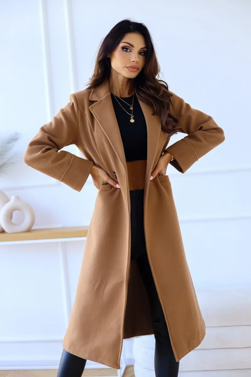 GR | Classic long trench coat with