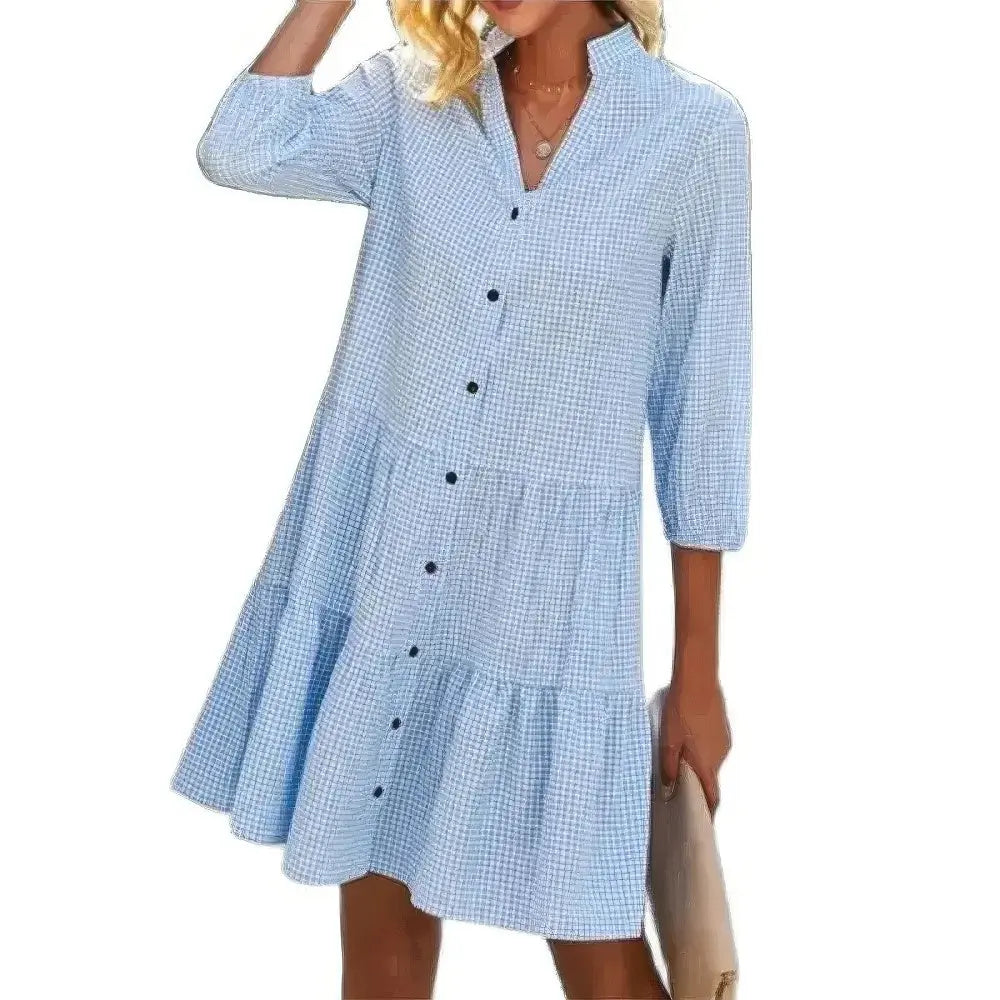 GR | Elegant vest dress with button closure