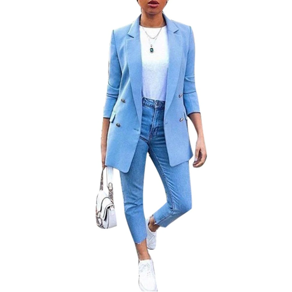 GR – Long-sleeved women's blazer with open front