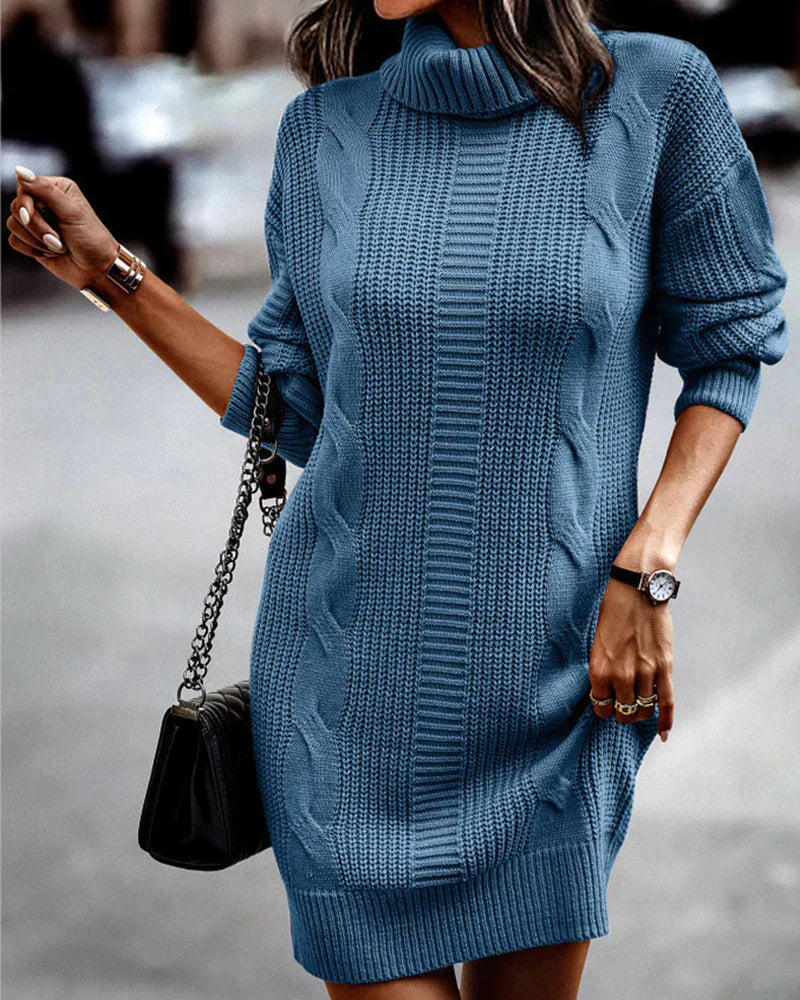GR | Schicke Herbst Strickkleid für Frauen