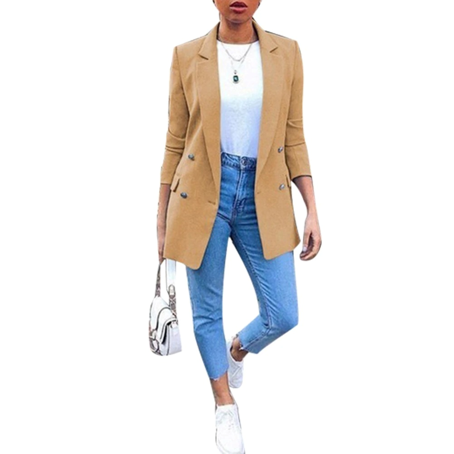 GR – Long-sleeved women's blazer with open front