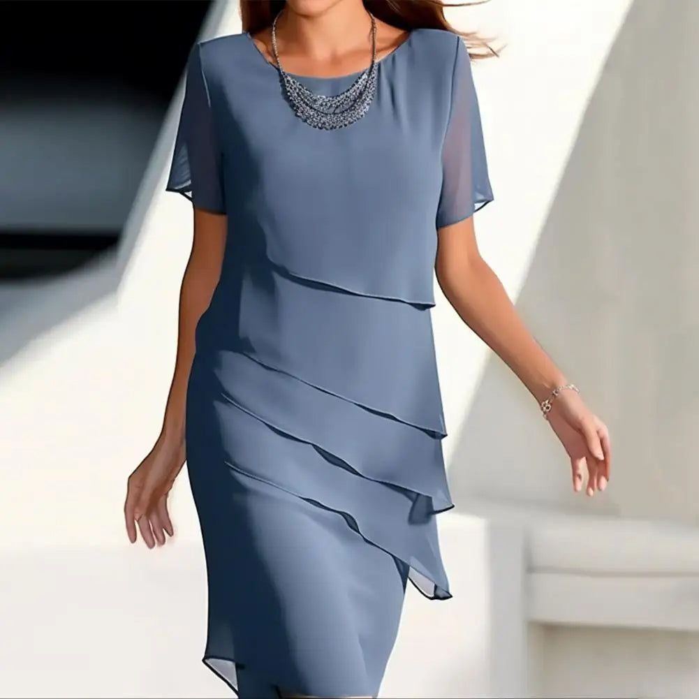 GR | Elegantes Chiffonkleid