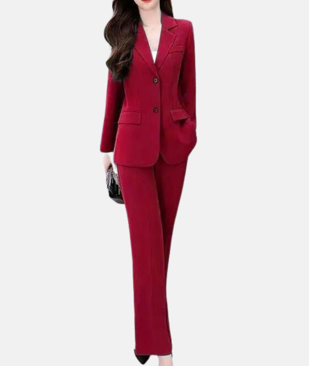 GR | Elegant trouser suit with tailored blazer