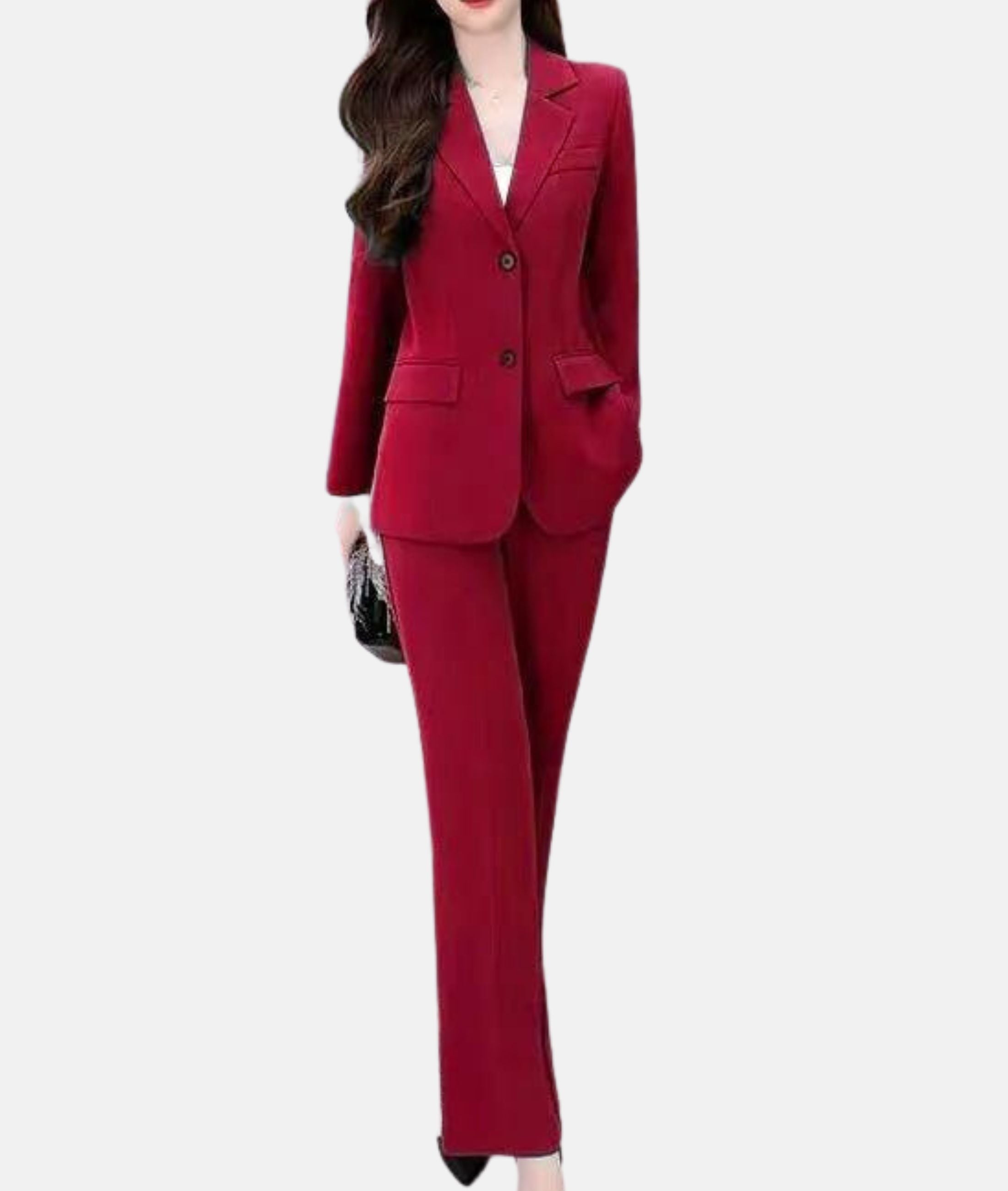 GR | Elegant trouser suit with tailored blazer