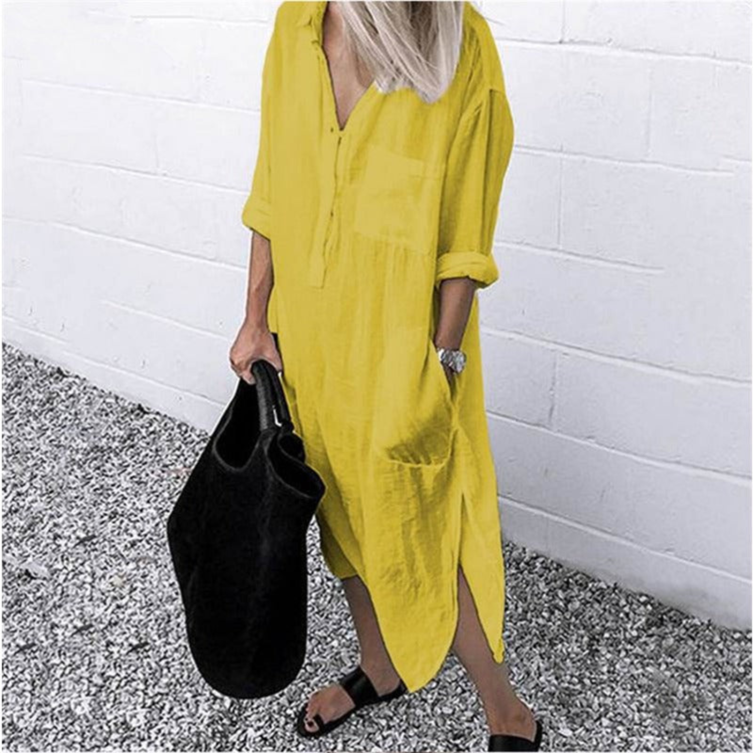 GR | Stilvolle Lange Sommerkleid