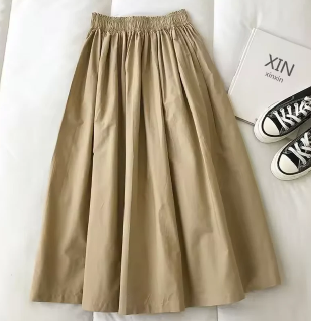GR | Wide skirt with high waist