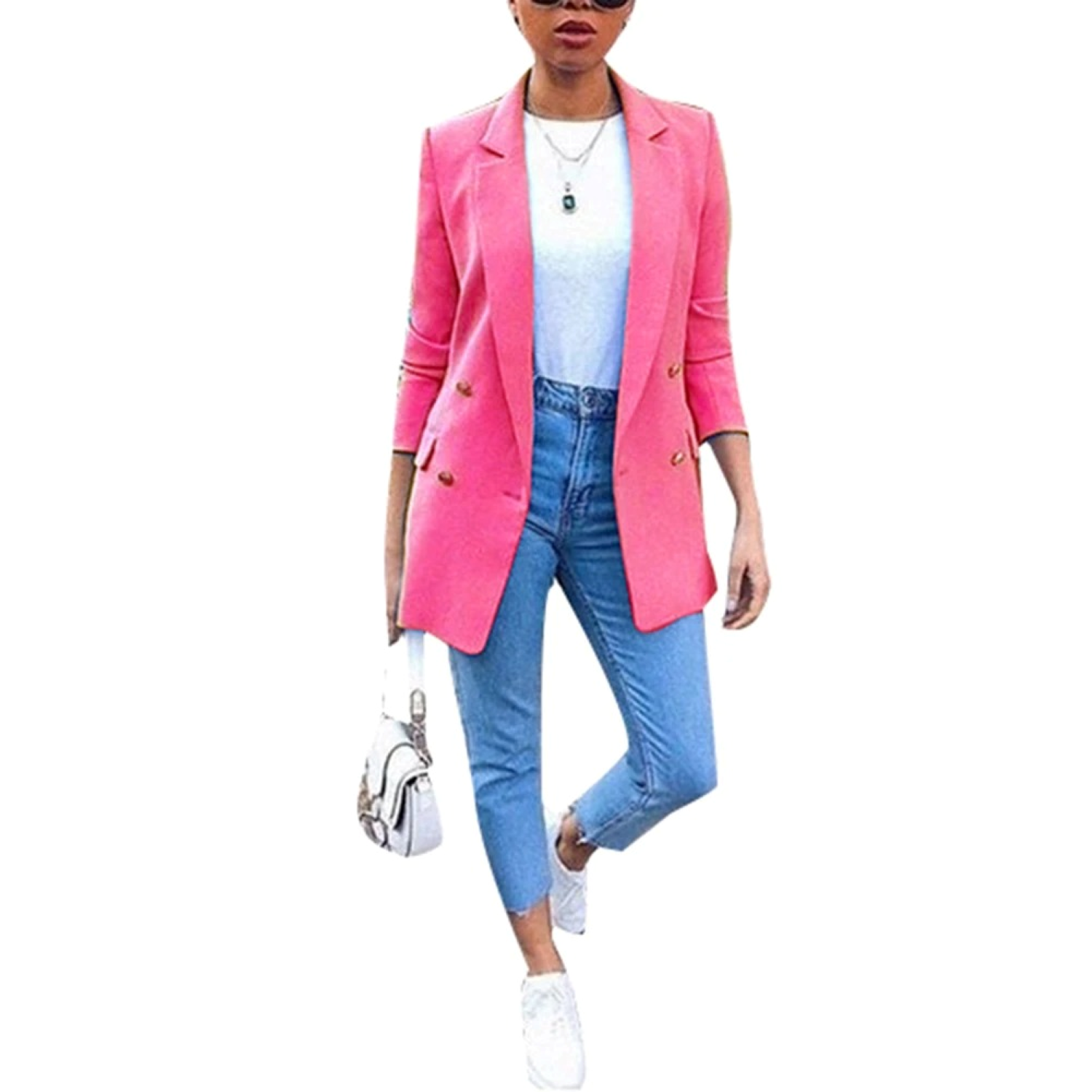 GR – Long-sleeved women's blazer with open front