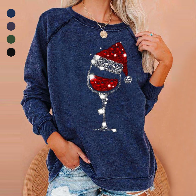 GR | Festive Cheers Wine Glass Sweatshirt 
