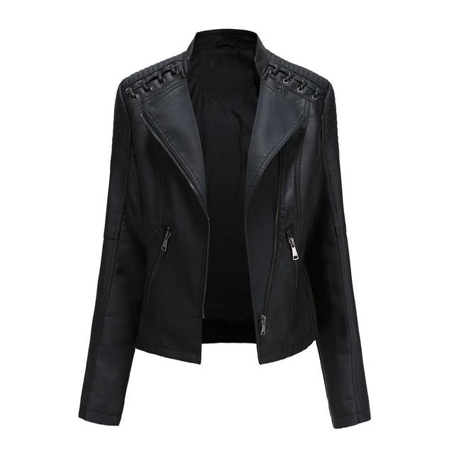 GR Biker Jacket | Trendy leather-look jacket for women