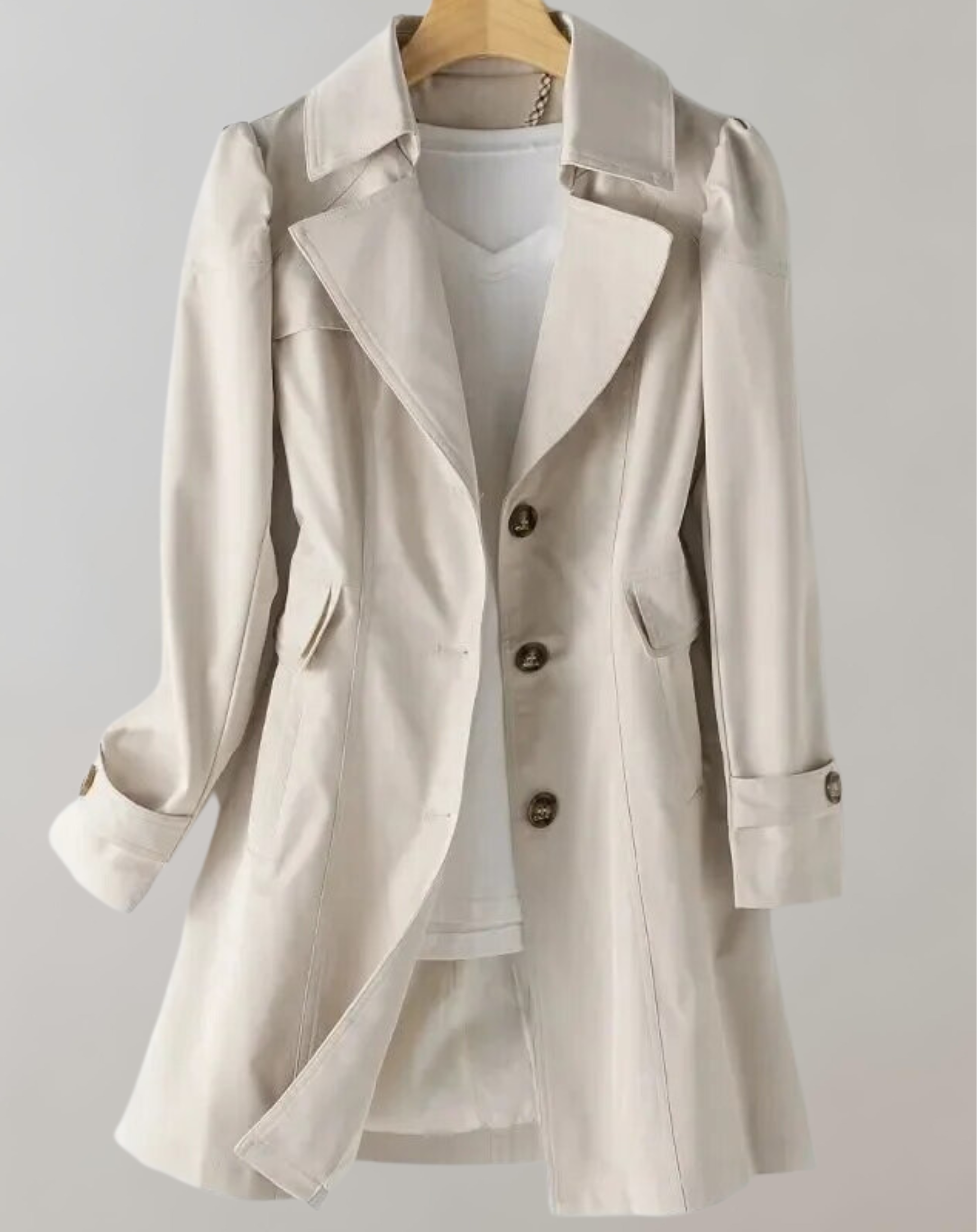 GR | Women's Single-Breasted Trench Coat