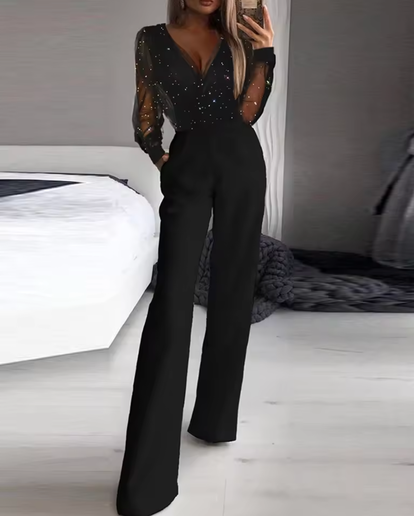 GR | Elegant mesh jumpsuit