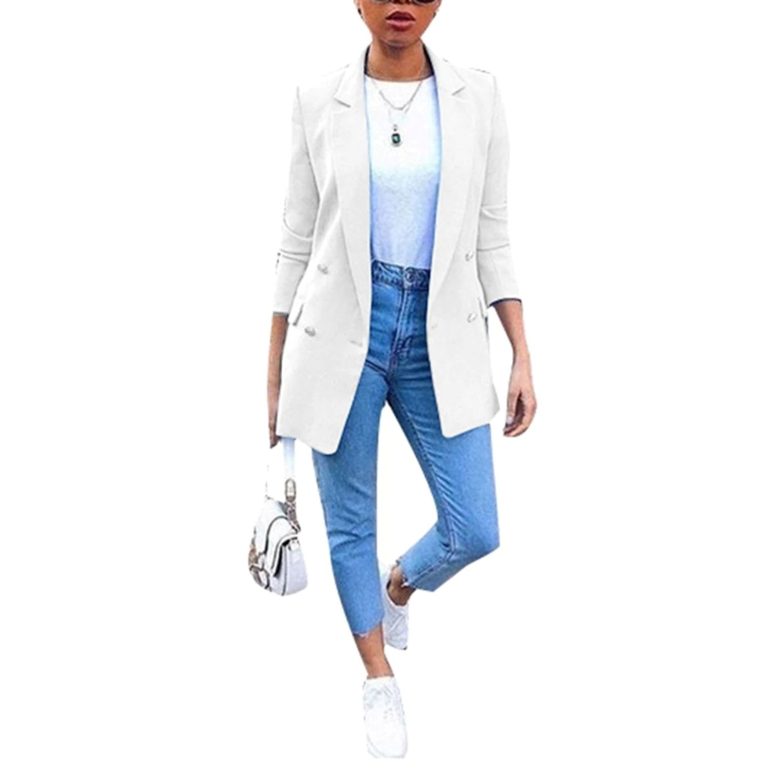 GR – Long-sleeved women's blazer with open front