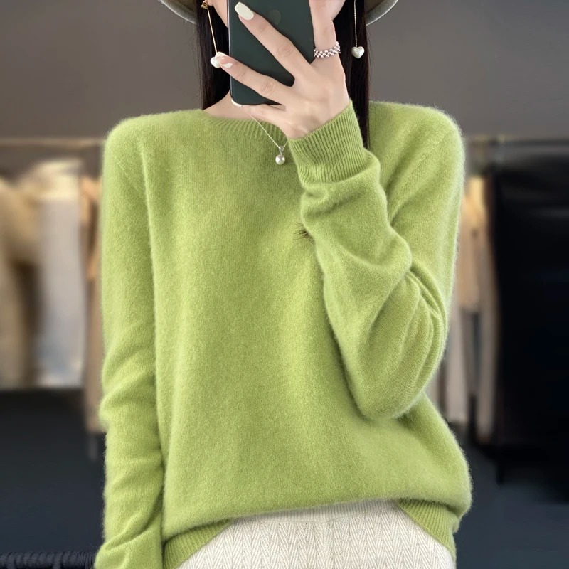 GR | Cashmere Pullover Damen Stilvoller Rundhals, Weich & Komfortabel