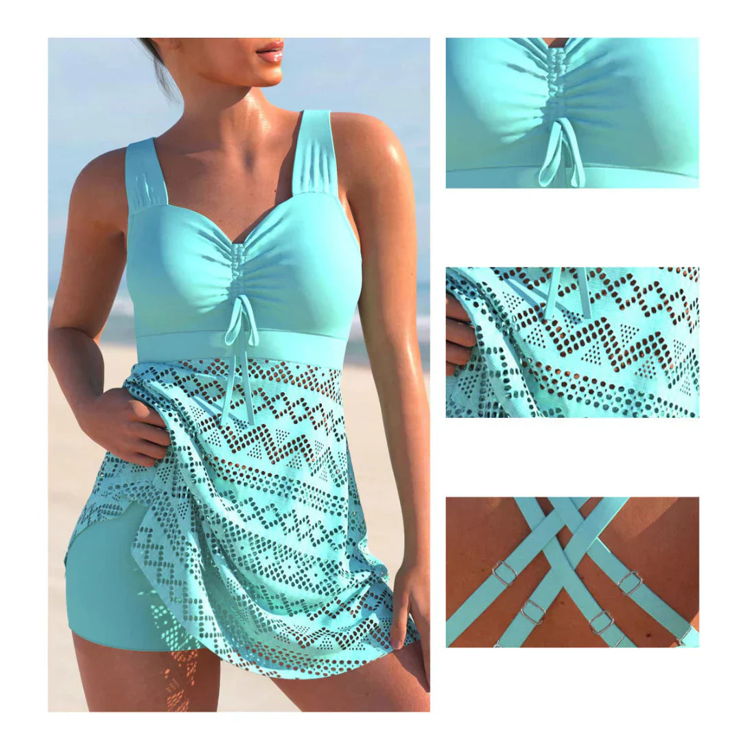 GR | Comfort: Padded tankini set for beach and pool days