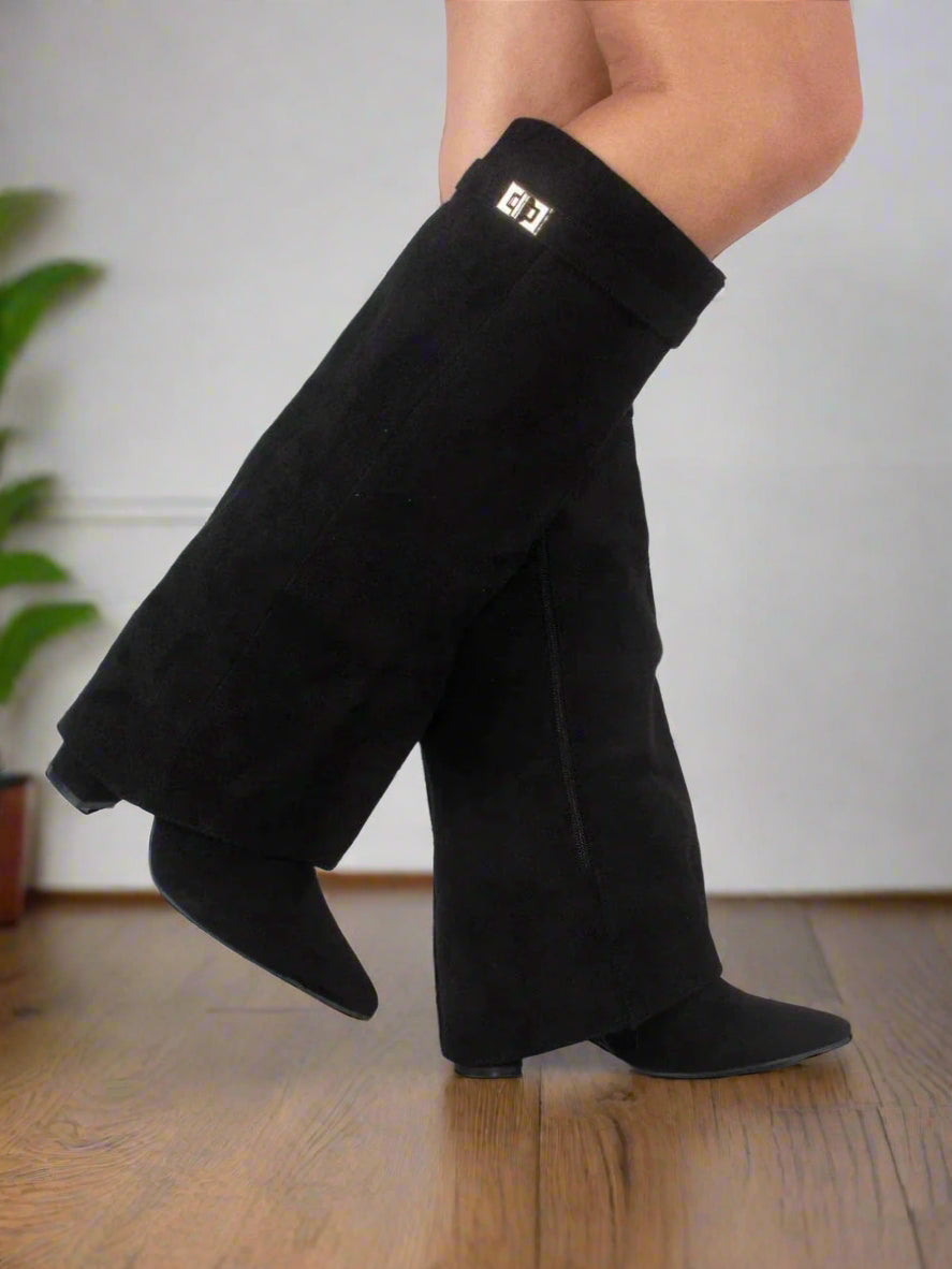 GR | High Boots for Women with Hidden Heel and Modern Design