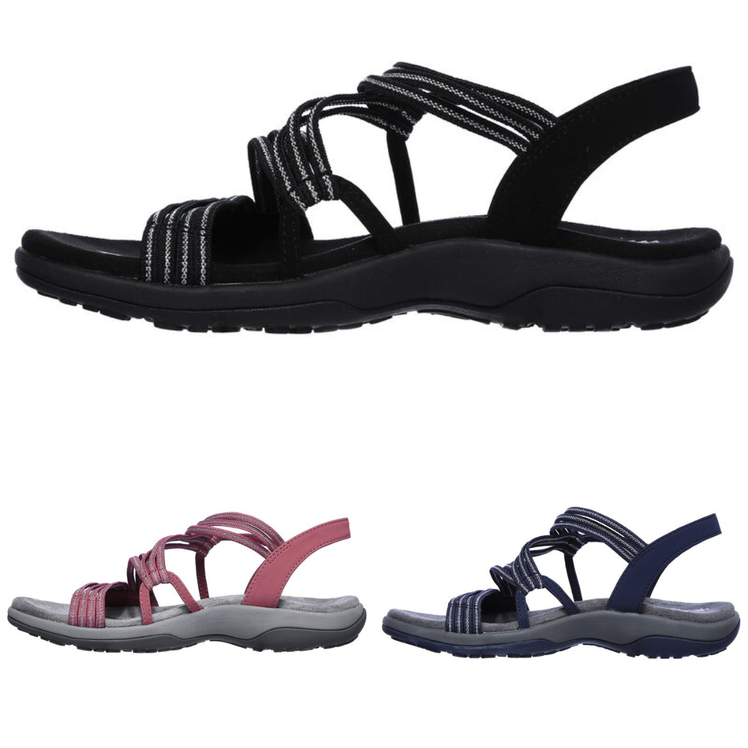 GR  |  Orthopädische Bequeme Riemchensandalen in Übergröße für die Freizeit | Riemchensandalen mit weicher Sohle für den Sommer für Damen