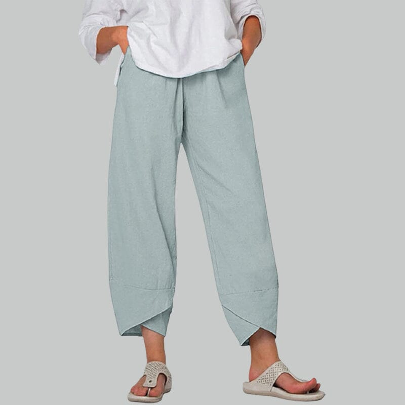 GR | Women's Trousers Lightweight Cotton and Linen Women's Summer Comfort