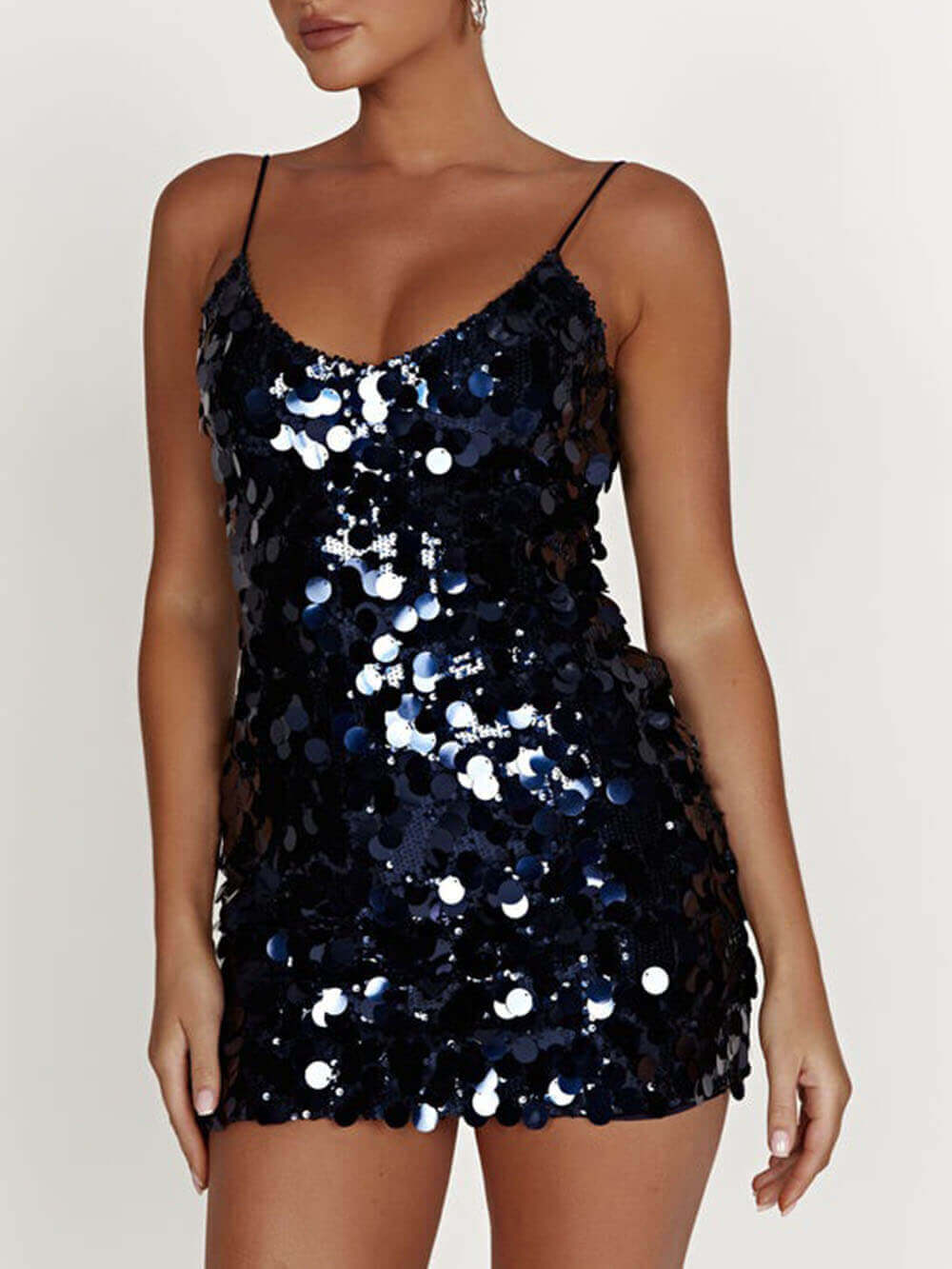 GR | Elegantes Mini-Kleid mit Pailletten