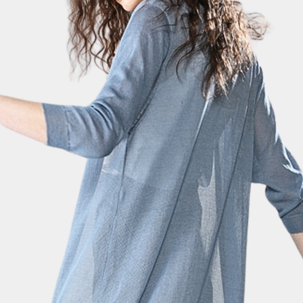 GR | Women's Long Vest Elegant and Lightweight Summer Cardigan for Women