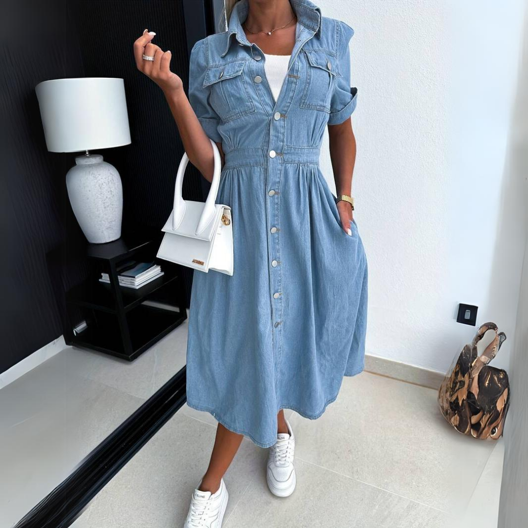 Kim | Trendy denim dress