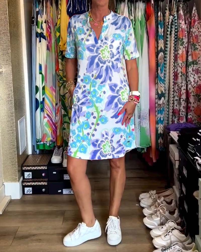 GR | Women's Floral Pattern Dress 