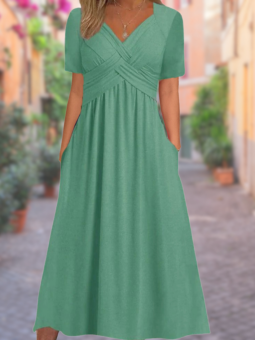 GR | Sommerkleid Mit V-ausschnitt