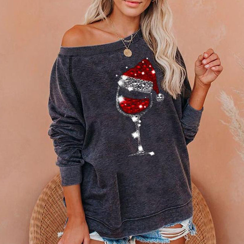 GR | Festive Cheers Wine Glass Sweatshirt 
