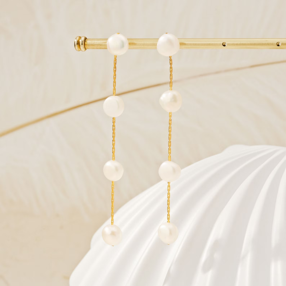 GR | Pearl Drop Earrings for Women