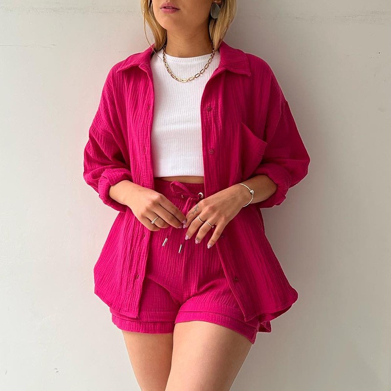 GR | Two-piece long-sleeved shirt & trousers