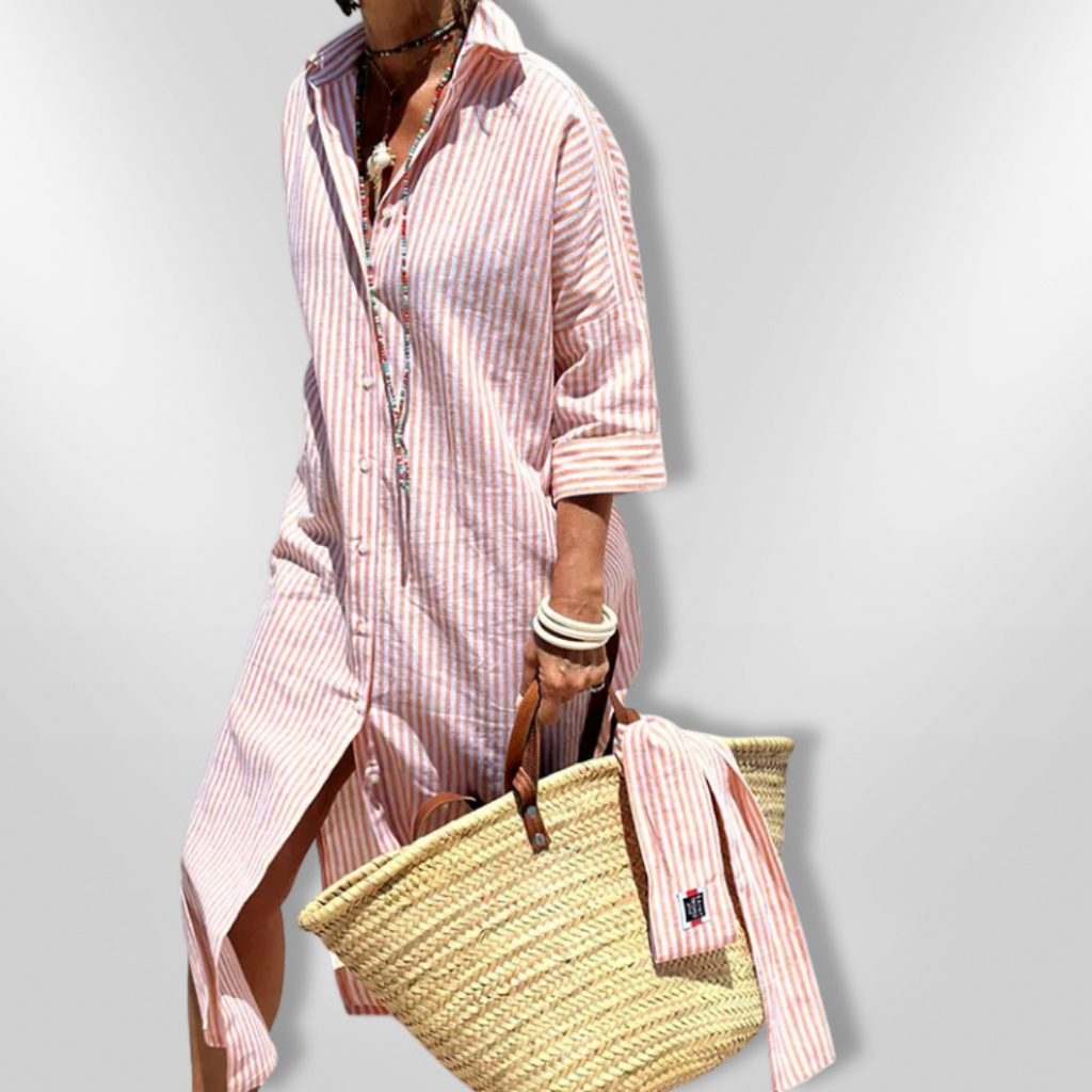 GR | Striped shirt dress