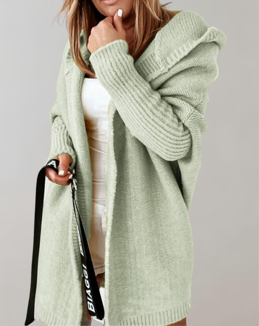 GR | Pullover Lange Strickjacke