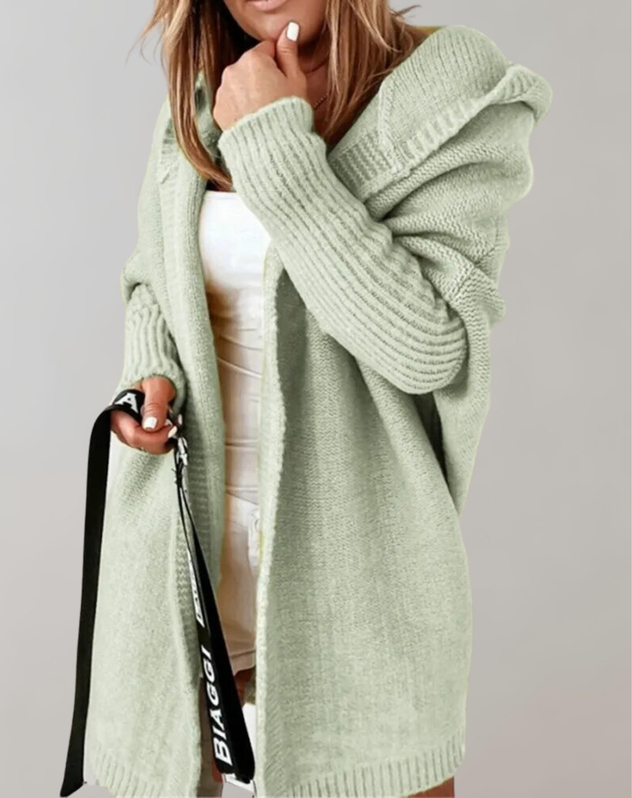 GR | Pullover Lange Strickjacke