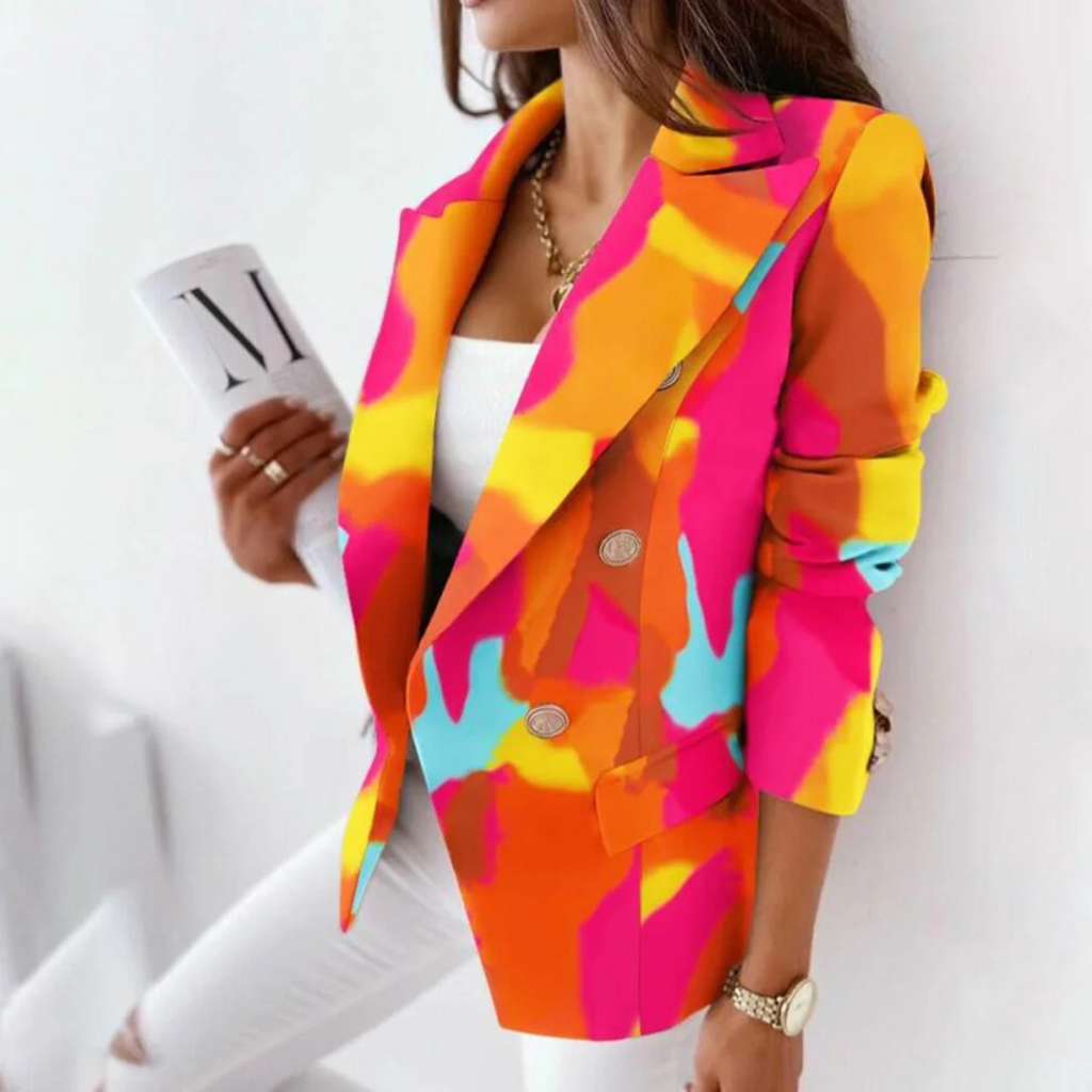GR – Women's blazer with reversible collar