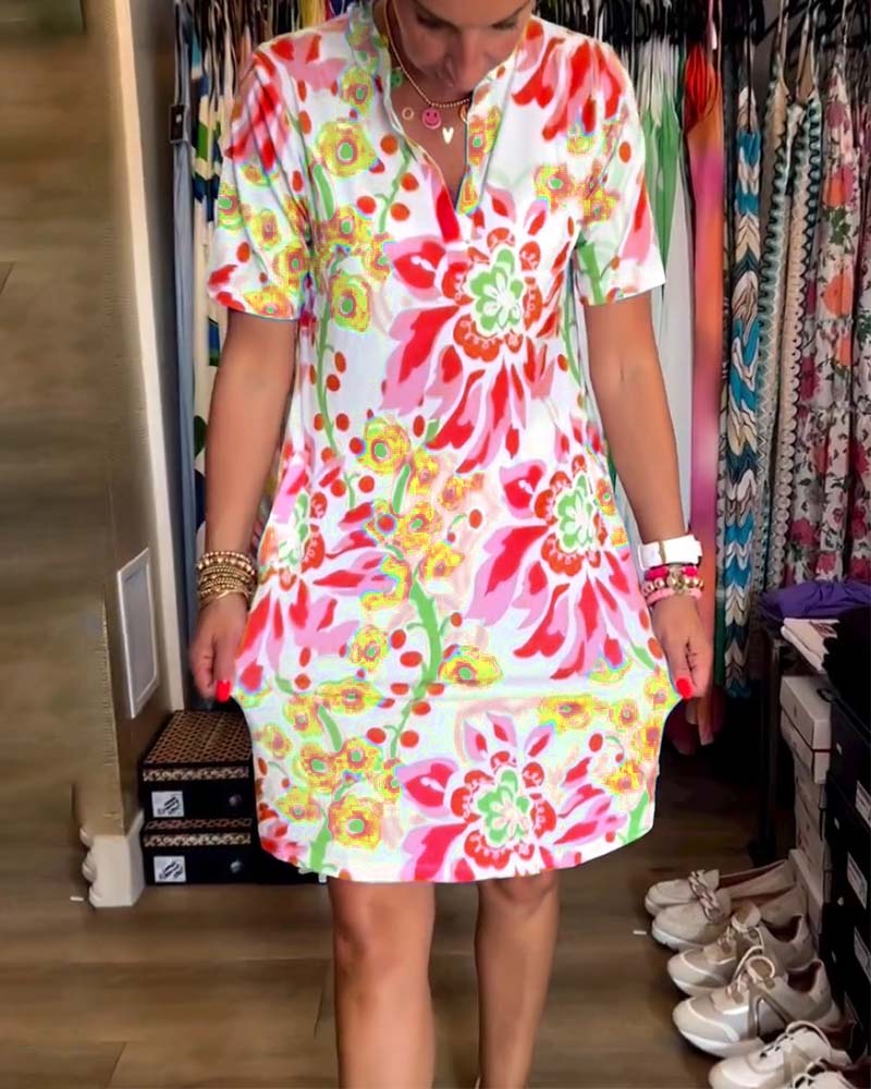 GR | Women's Floral Pattern Dress 