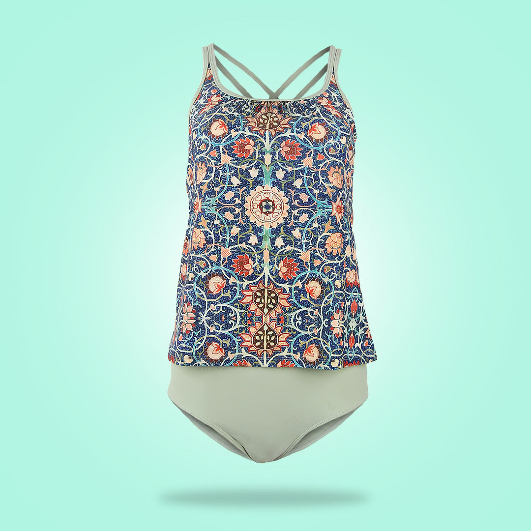 GR | Glamorous sleeveless swimwear with print