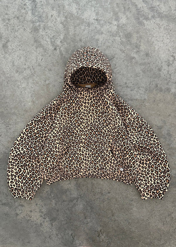 GR | Leopardenmuster Hoodie und Jogginghose Set für Damen