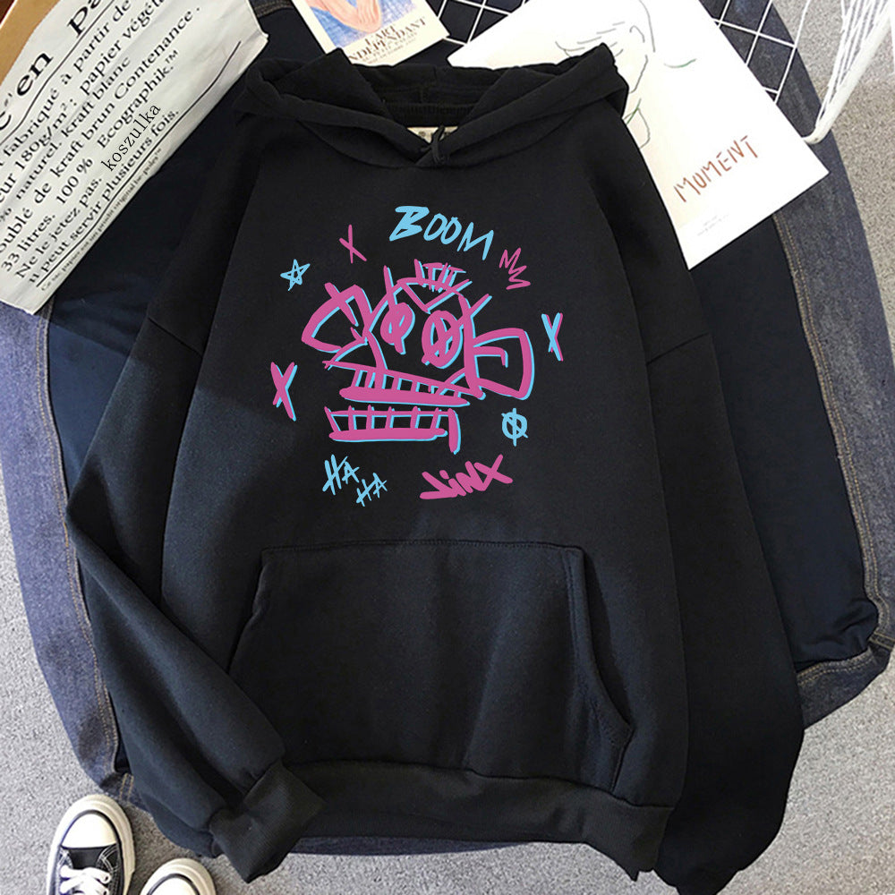 GR | Arcane Hoodie Harajuku Style Jinx and Ekko