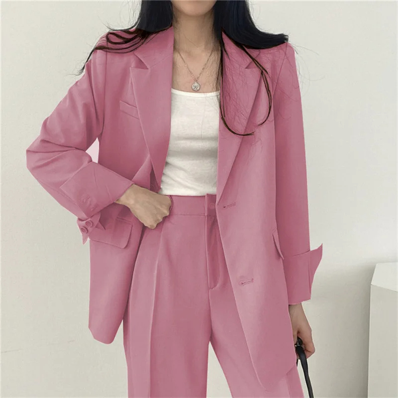 GR | Long women's blazer with wide lapels and relaxed fit