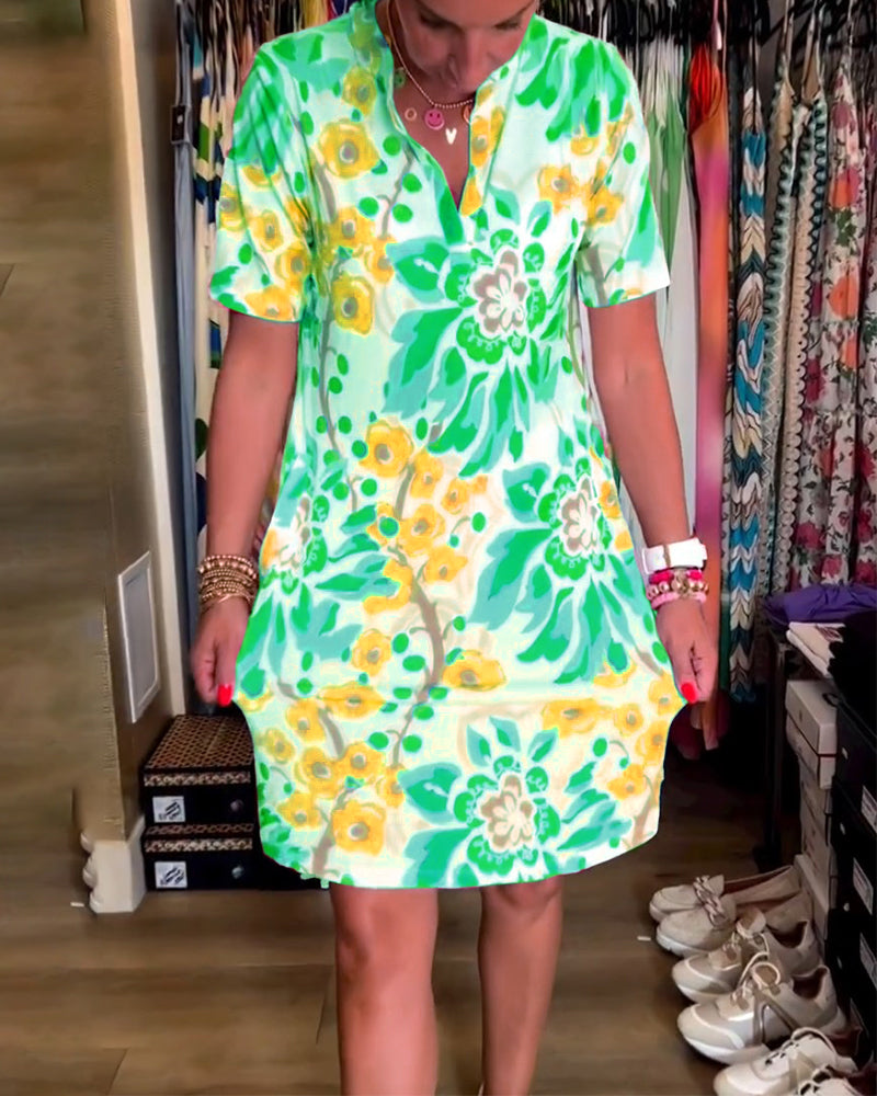 GR | Women's Floral Pattern Dress 