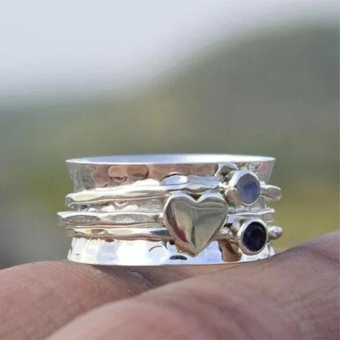 GR | Spinner Heart Ring Silver