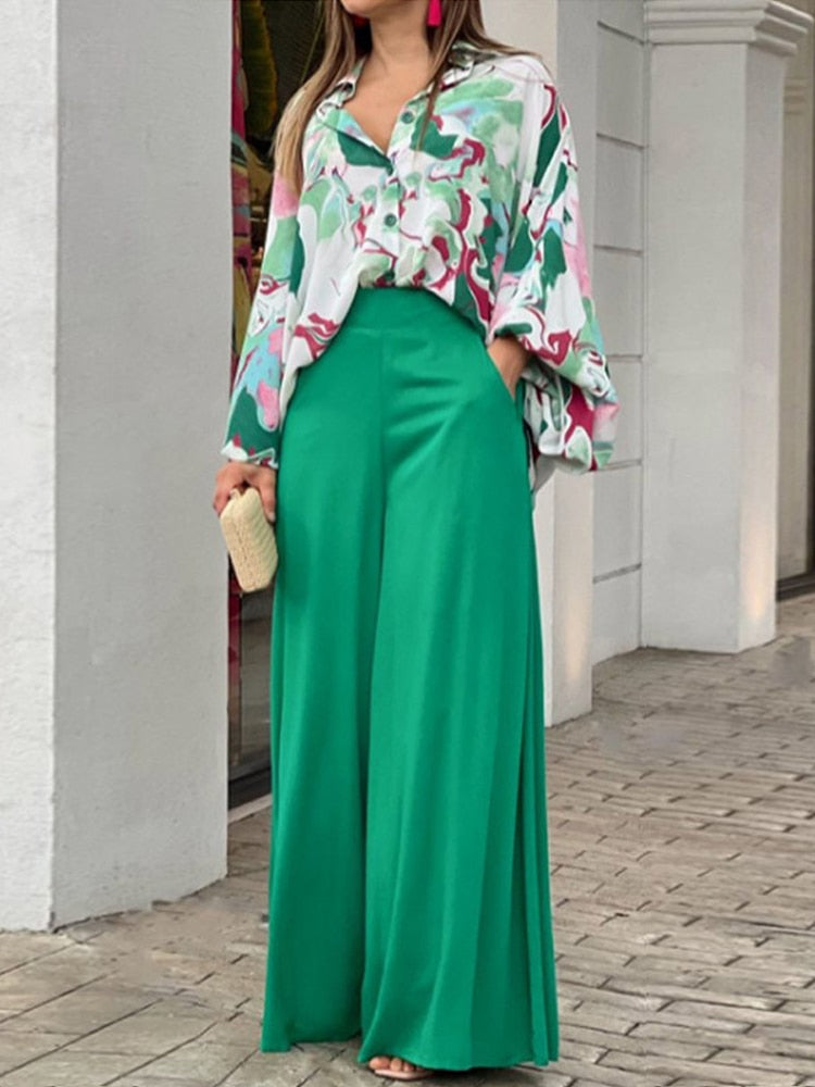 GR Women's Suit | Elegant 2-piece women's suit with luxury print