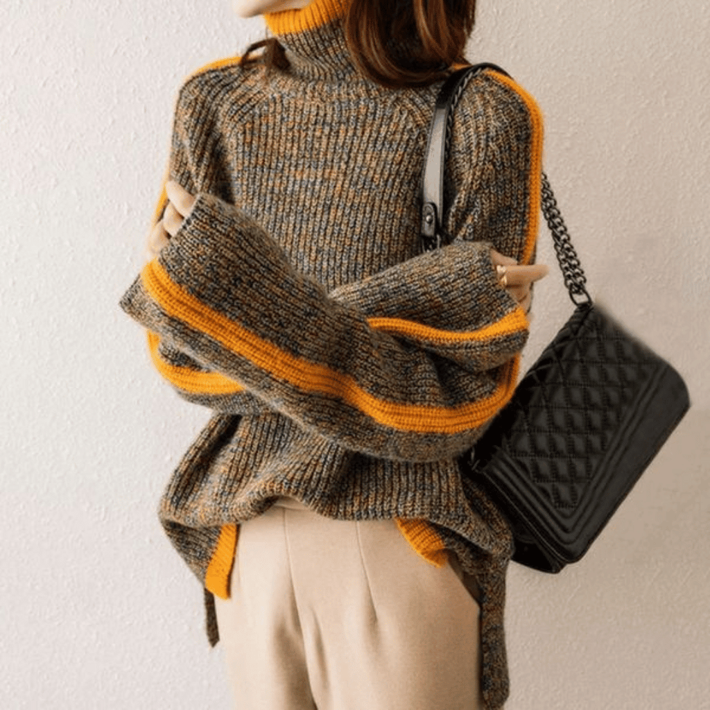 GR | Ravelyn melange knit turtleneck sweater
