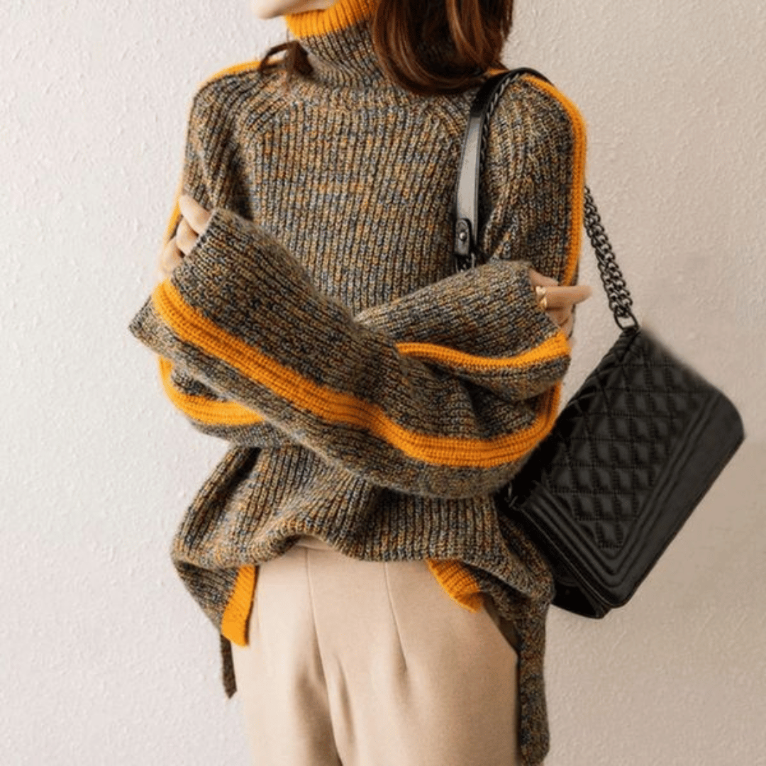 GR | Ravelyn melange knit turtleneck sweater