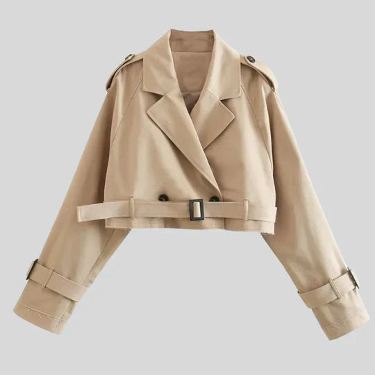Double-breasted jacket with long sleeves