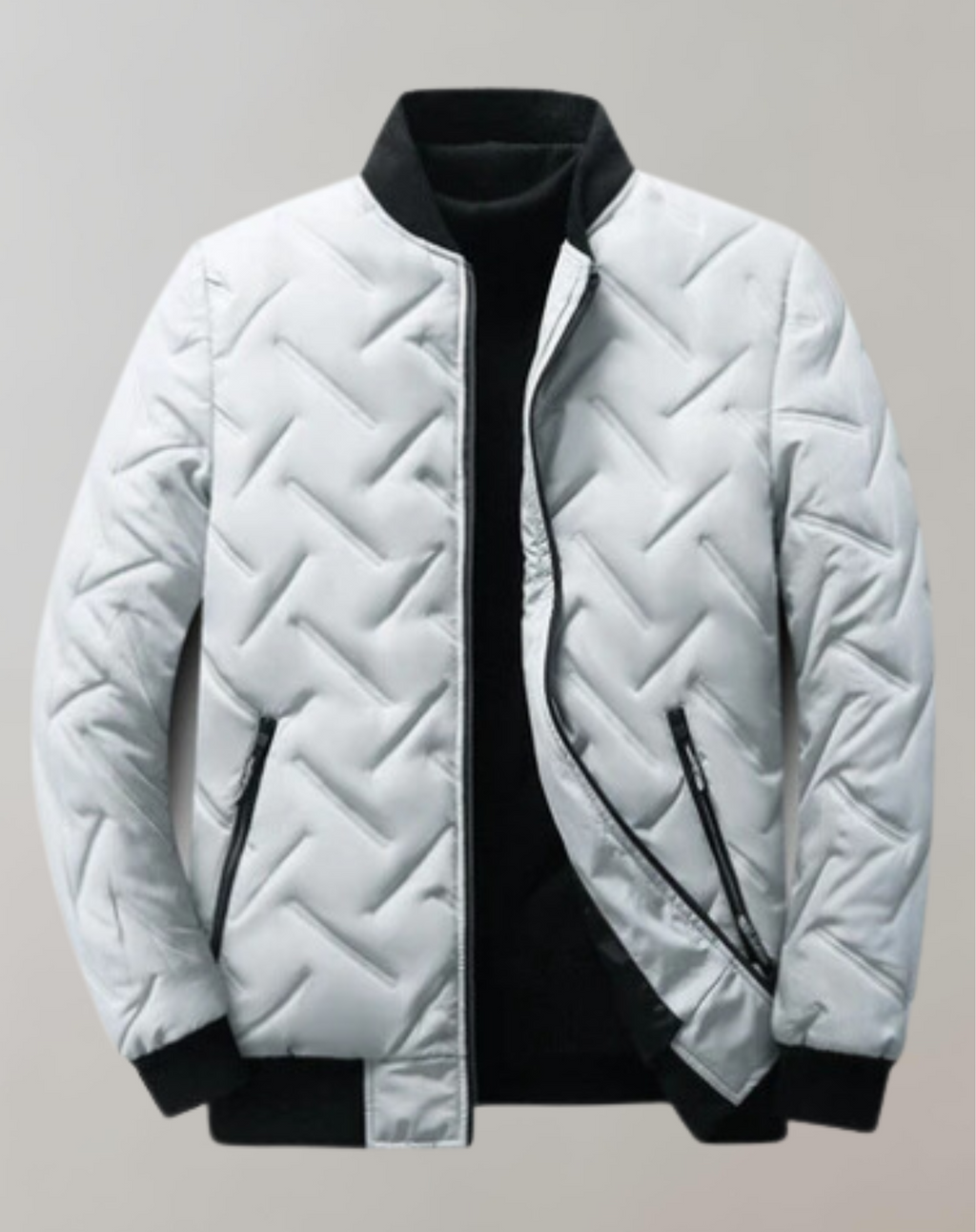 GR | Casual bomber jacket with zipper